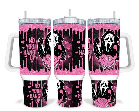Discover Scary Face Halloween 40oz Sublimation Quencher Tumbler