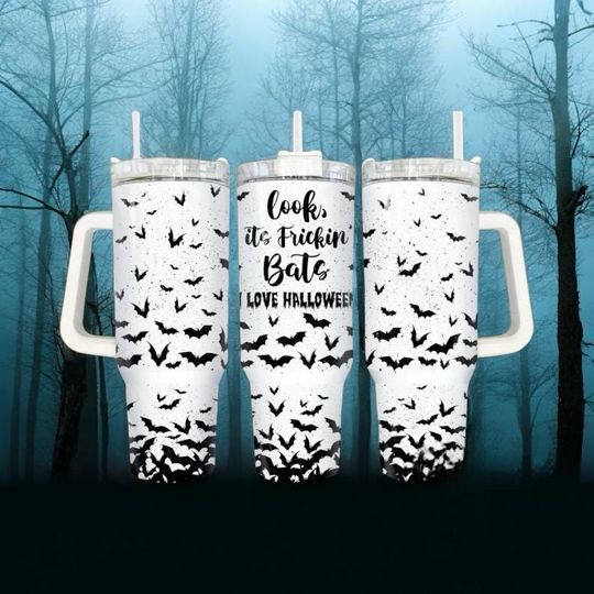 Discover Looks it's frickin Bats, Halloween, Movies, 40oz Tumbler, Perfect Gift
