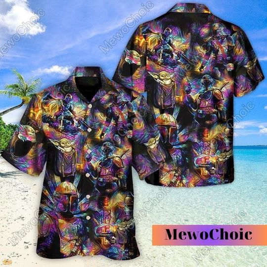 Disney Star Wars Hawaiian Shirt Summer Beach Starwars The Mandalorian Magic