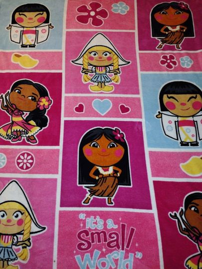 Discover It's A Small World Fleece Fleece Blanket