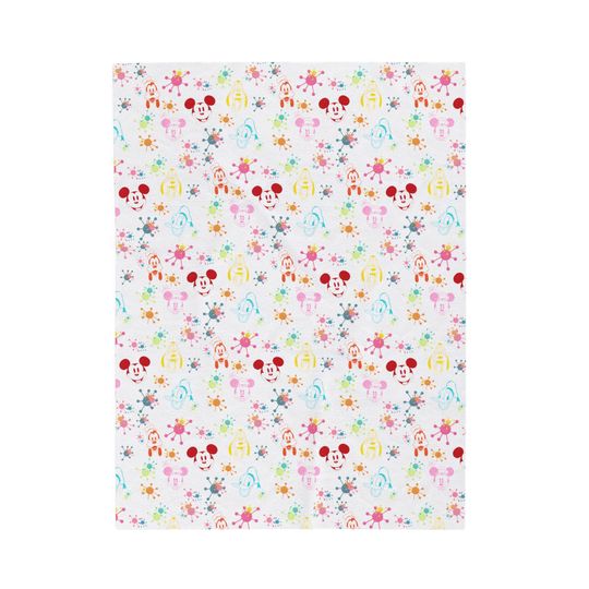 Discover Retro Disney Velveteen Plush Blanket, Cozy Disney Blanket, Disney Fleece Blanket