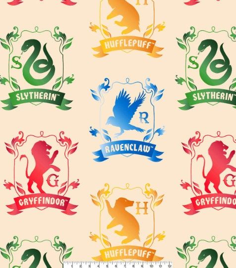 Harry Potter Hogwarts Houses Symbols Anti Pill Plush Fleece Blanket