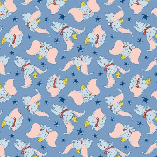 Discover Disney Dumbo in Blue Fleece Anti Pill Plush Fleece  Blanket