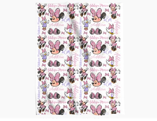 Discover Minnie Mouse baby toddler plush blanket throw