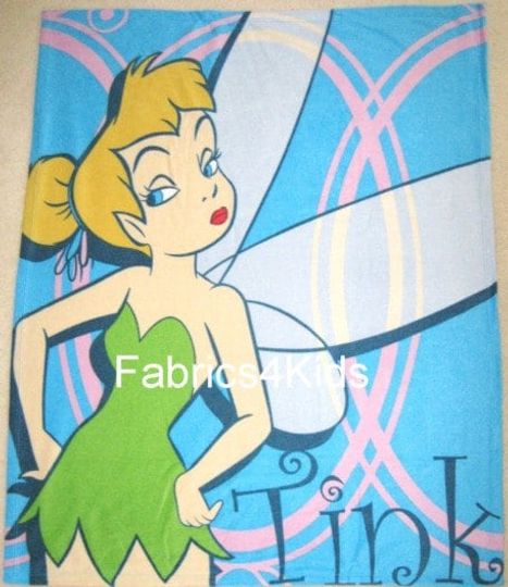 Discover Disney Peter Pan Tinkerbell Fleece Blanket Tinkerbell  Fleece  Blanket Tinkerbell