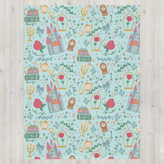 Discover Belle Beauty and the Beast Throw Blanket Disney Princess Belle Fleece  Blanket