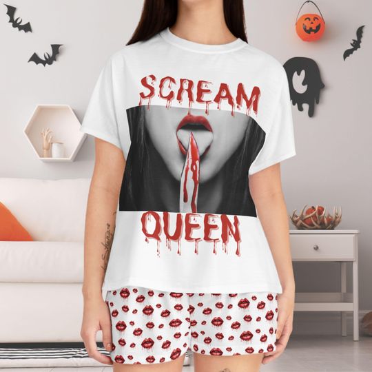 Discover Pajama set gothic halloween halloween goth core halloween pjs, pyjama set, halloween gift, couples pajamas