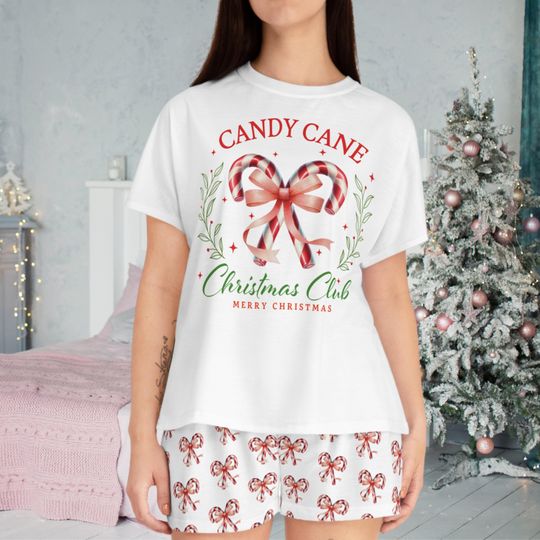 Discover Pajama set, Cute pajama, Christmas pjs, couple pyjamas, pyjama set, holiday pyjama, Christmas candy cane