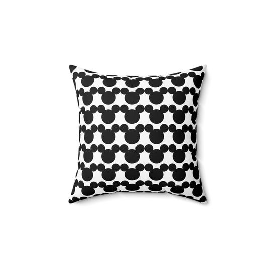 Discover Mickey Head Disney Inspired Throw Pillow
