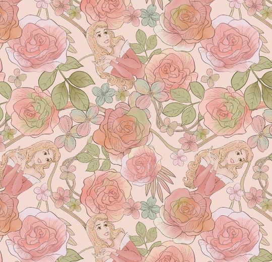 Discover Disney Princess Aurora Floral Toddler & Nursery Bedding, Crib Minky Blanket, Fitted Crib Sheet, Toddler Sheets , Changing Pad Cover, Girl