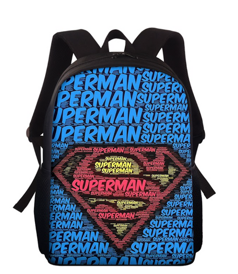 Superman Lovers Superheroes Movie Back To School Backpack