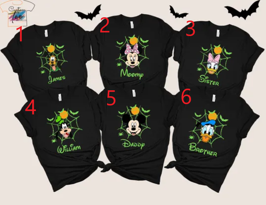 Discover Family Disney Halloween Shirt, Disney Halloween 2024 shirt, Disney Matching Shirt, Halloween Matching Shirts, Disneyland Shirt,