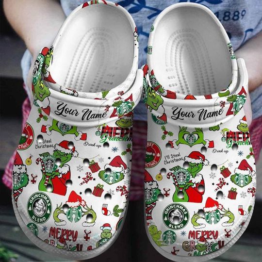 Discover Funny funny character Christmas Black And White Clogs, funny character Summer Crocs, funny character Clogs For Women Men, Clogs Sandals, Christmas Gift