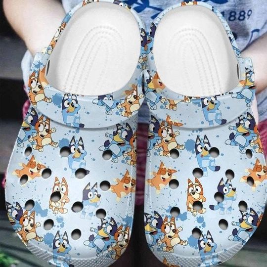 Discover BlueyDad Family Birthday Clogs, Clogs Shoes For Men Women and Kid, Funny Clogs Crocs, Crocband, Cartoon Dog Family