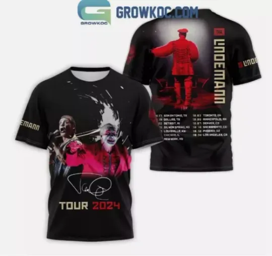 Discover Till Lindemann Tour 2024 Schedule Fan 3D t shirt