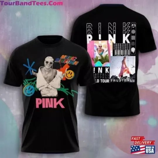 Discover Pink Singer 2024 World Tour 3D T-Shirt taylor version Shirt 2024