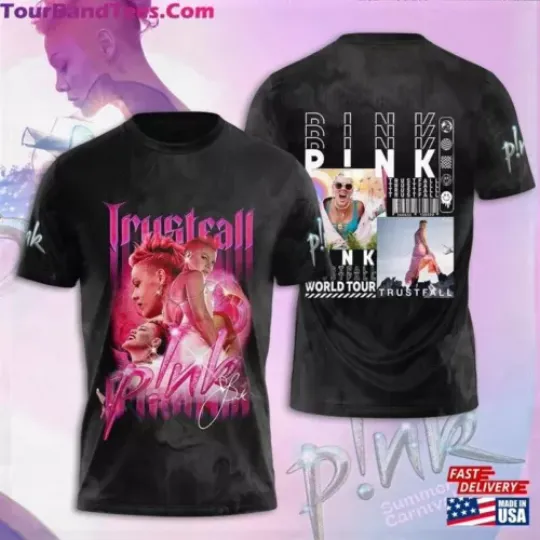 Discover Pink Singer 2024 World Tour 3D T-Shirt taylor version Shirt HOT