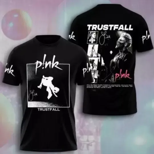 Discover Pink Singer 2024 World Tour 3D T-Shirt - Pink Pink 3D T-Shirt
