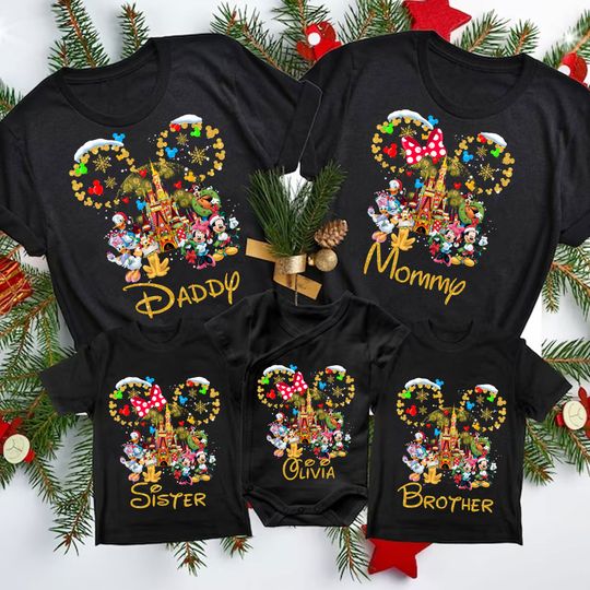 Discover Personalized Family Christmas Png, Christmas Family Vacation Png Bundle, Christmas Mouse And Friends, Merry Christmas Png, Custom Name