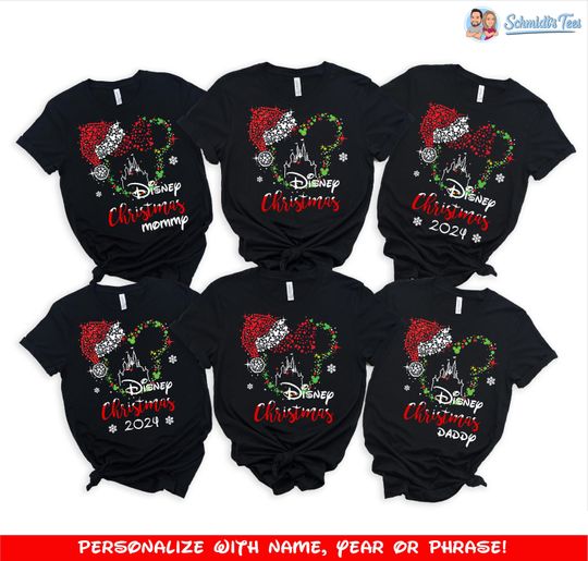Discover Disney Christmas Family Shirts, Christmas Matching Shirts, Disney Christmas Trip 2024, Family Christmas Tees, Disney Christmas Vacation,Gigi