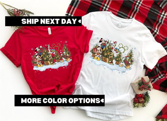 Discover Disney Christmas Shirt, Disney Christmas Tree Shirt, Disney Very Merry Disney Christmas Party Shirt, Disney Christmas Family Matching Shirt