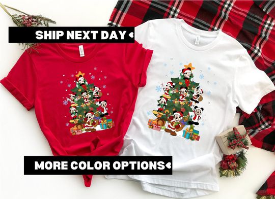 Discover Disney Christmas Shirt, Disney Christmas Tree Shirt, Disney Very Merry Disney Christmas Party Shirt, Disney Christmas Family Matching Shirt