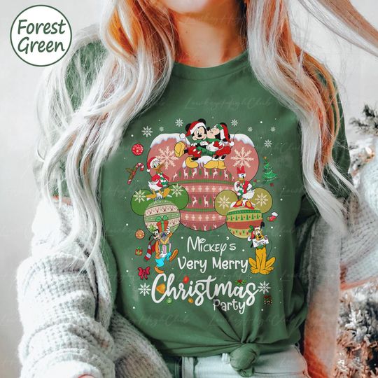 Discover Disney Mickey Squad Very Christmas Shirt, Mickey Team Christmas 2024 Shirt, Disney Custom Santa Shirt, Walt Disney Christmas Party Matching