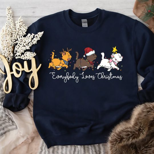 Discover Aristocats Christmas Shirt, Aristocats Matching Shirt, Disney Christmas Cat Shirt, Disneyland Marie Cat Shirt, Christmas Besties Shirt