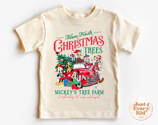 Discover Tree Farm Mouse & Friends Christmas Shirt, Toddler Christmas Shirt, Mickey's Christmas Tee, Mickey and Friends Christmas Shirt, Kids Shirt