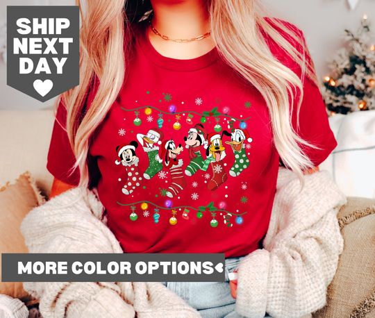 Disney Christmas Shirt, Mickey and Friends Christmas Shirt, Very Merry Disney Christmas Party Shirt, Disney Christmas Family Matching Shirt