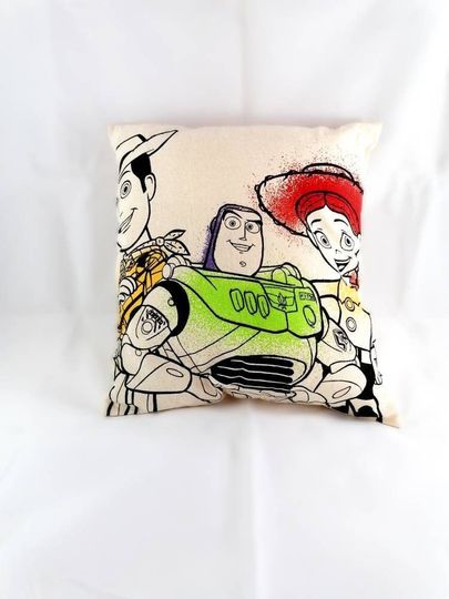 Toy Story Woody, Jessie, Buzz Light-year Disney Pixar Inspired Cotton Cushion