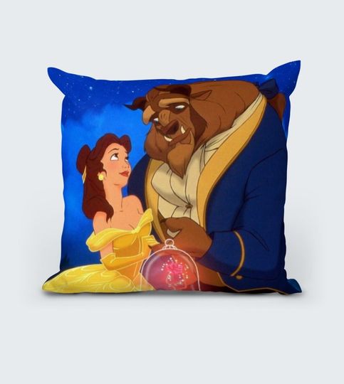 Beauty & the Beast Cushion (14x14) - Belle - Icons Collection