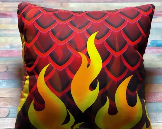 Nerdipillows Dragon Fire Pocket Pillow
