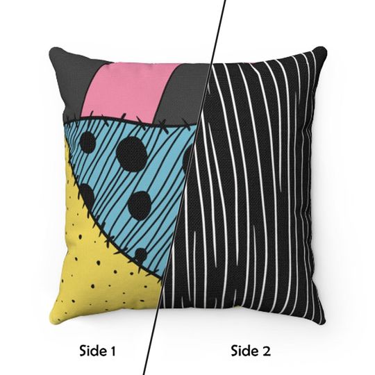 Sally and Jack Skellington Pillow Cover Design, 4 Size Options