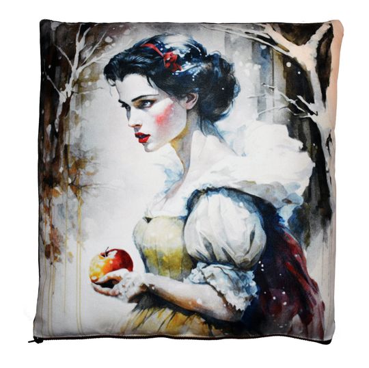 Gothic Snow White Cushion Cover