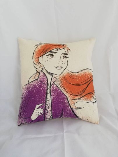 Discover Princess Anna Frozen II 2 Disney Inspired Cotton Cushion Cover with Optional Cushion