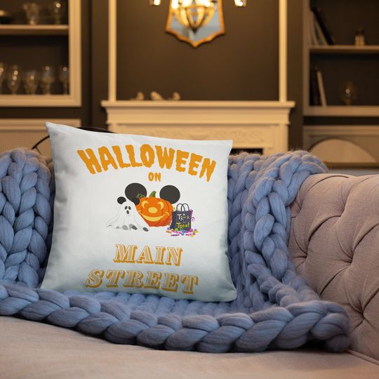Halloween on Main Street Basic Pillow, Disneyland, Disney, Trick or Treat