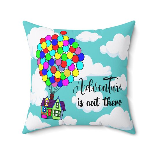 Discover UP Throw Pillow / Adventure is Out There /Pixar/ Disney Inspired / Bedroom Collection