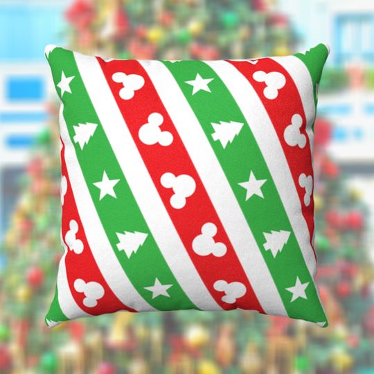 Discover Mickey Mouse Christmas Swirl - COVER ONLY // Brand By You / Disney holiday home decor