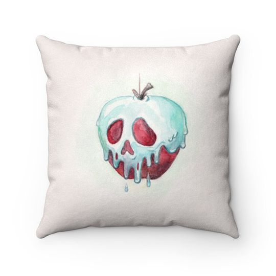 Discover Poisoned Apple Watercolor, 2-Sided 14" Pillow Cover 4 Size Options