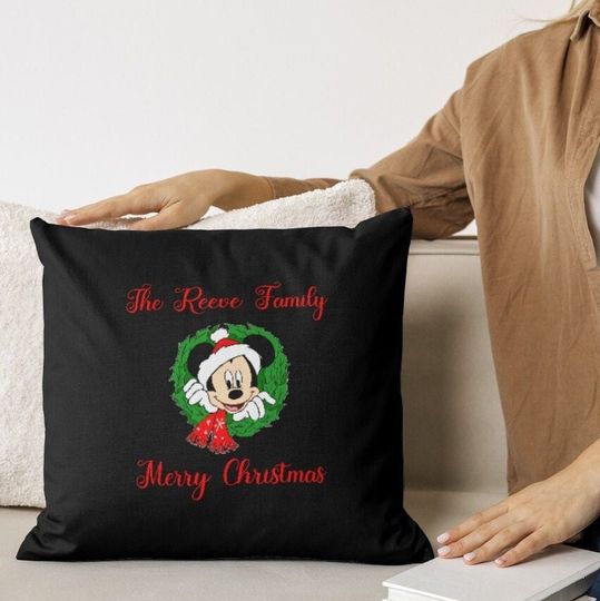 Discover Disney Minnie Mouse printed cushion cover Christmas gifts disney