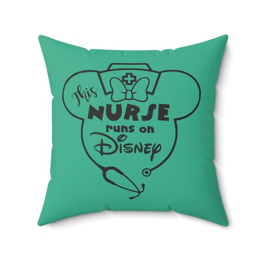 Discover Disney Pillow, Disney Cushion, Disney Nurse Throw Pillow, Disney Bedding