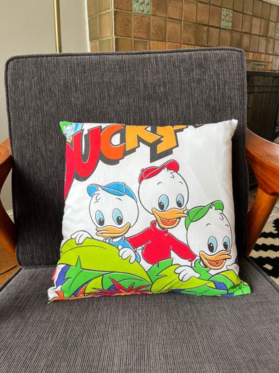 Vintage 1986 Disney DuckTales fabric zippered pillowcase