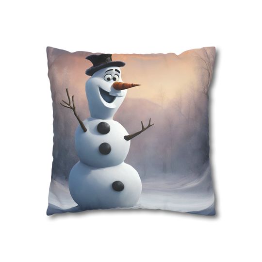 Discover Oli the Snowman Pillow Case