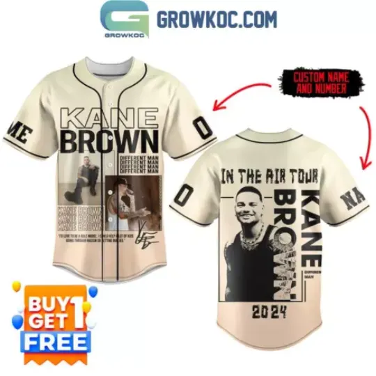 Kane Brown In The Air Tour 2024 Personalized Baseball Shirt