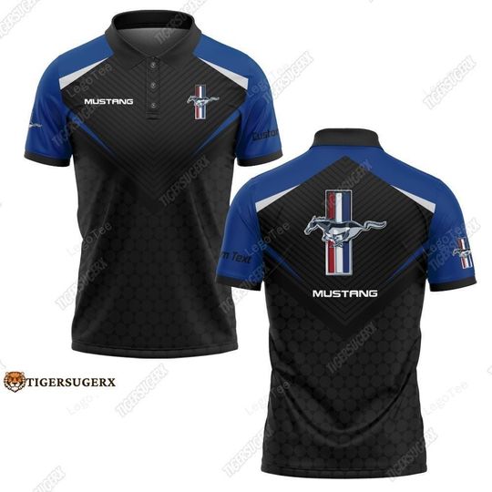 Discover Custom Mustang Polo Shirt, Personalized Name Shirt, Ford Mustang Shirts Men, Ford Vehicles Shirt, Car Lovers Shirt, New Car Gifts