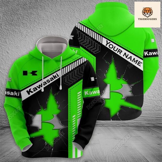 Discover Custom Kawasaki Hoodie, Kawasaki Racing T-Shirt, Motorcycle Racing Hoodie, Kawasaki Jogger, Gifts For Bikers, Gifts For Boy Friends