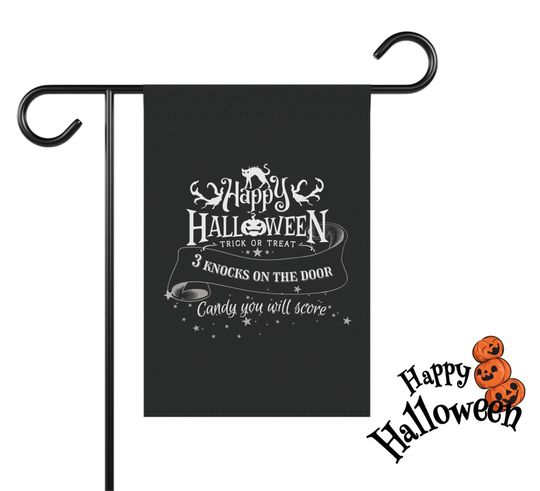 Discover Halloween Garden or House Banner, Trick or Treat House Flag, Halloween Garden Flag