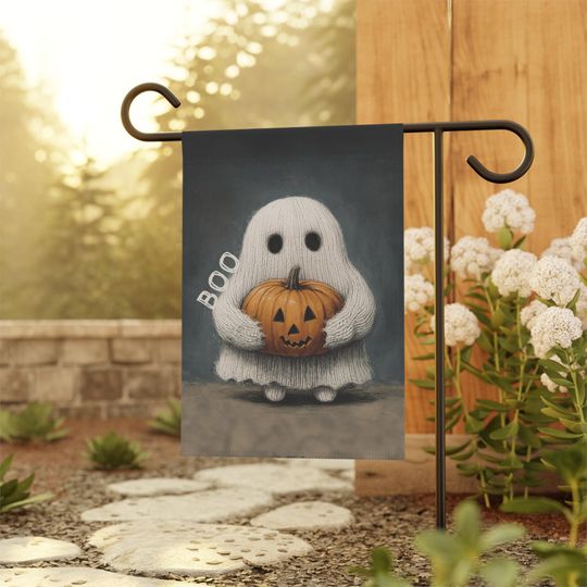 Discover Halloween Garden Flag, Spooky House Banner, Outdoor Decor