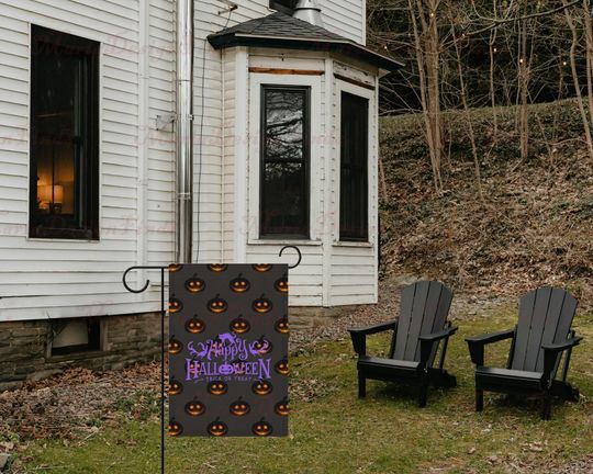 Discover Glowing Jack-o'-Lanterns Halloween Garden Flag, Halloween Banner Flag